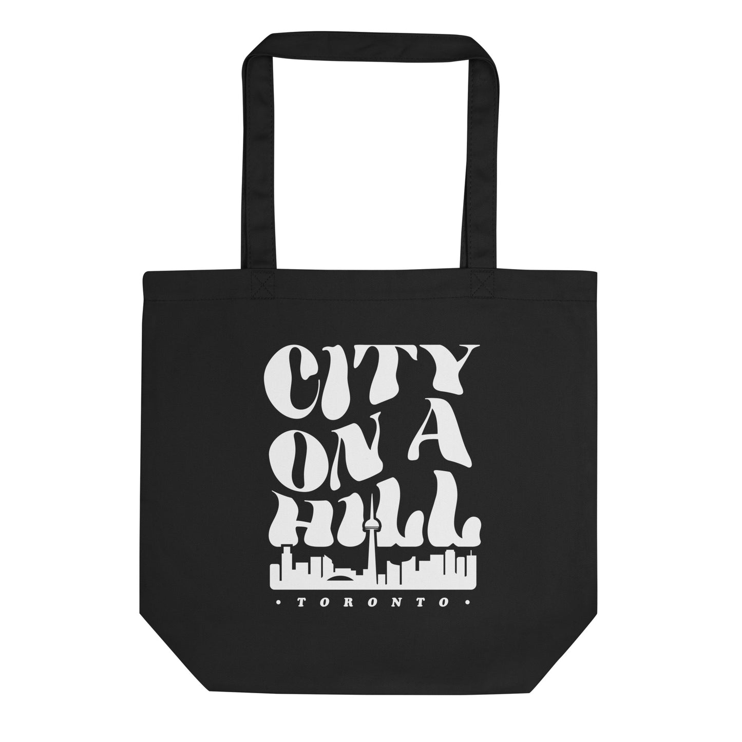 City on a Hill Black Eco Tote Bag