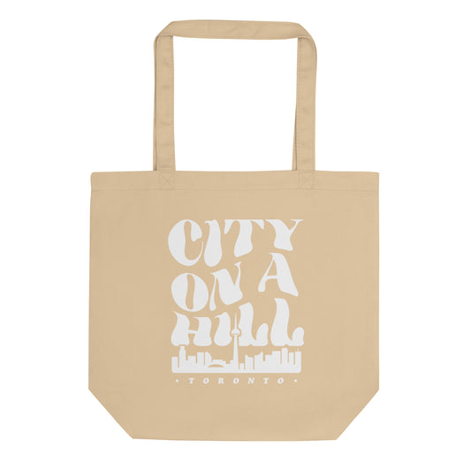 City on a Hill Cream Eco Tote Bag